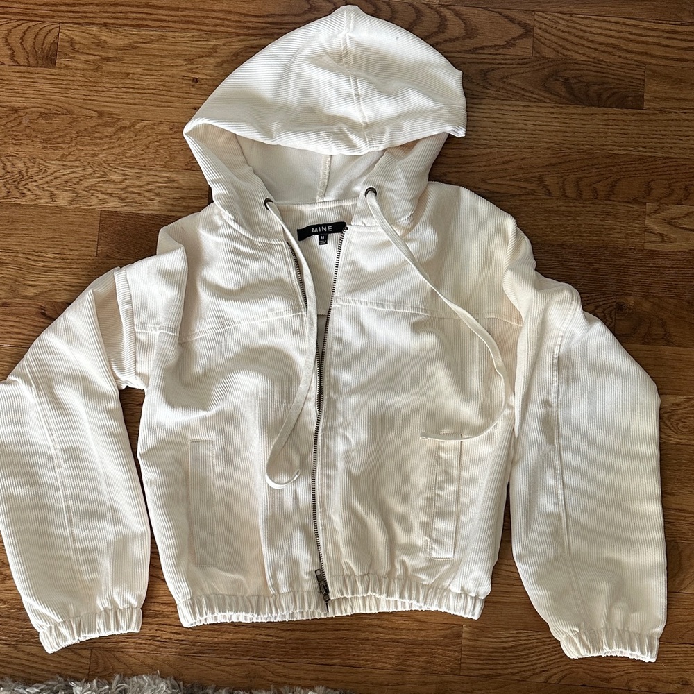 Mine Cream Hooded Jacket